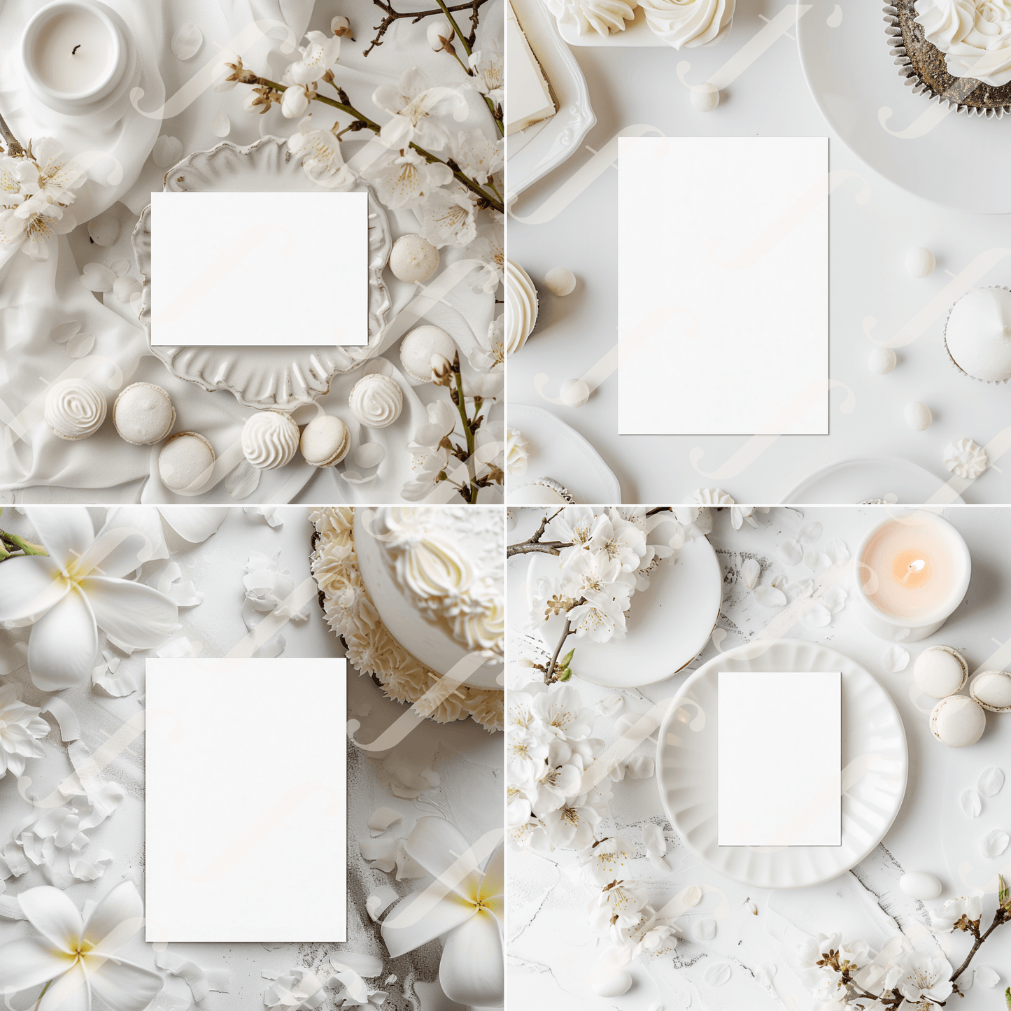 Elegant White Party - Invitation Design Mockup Collection