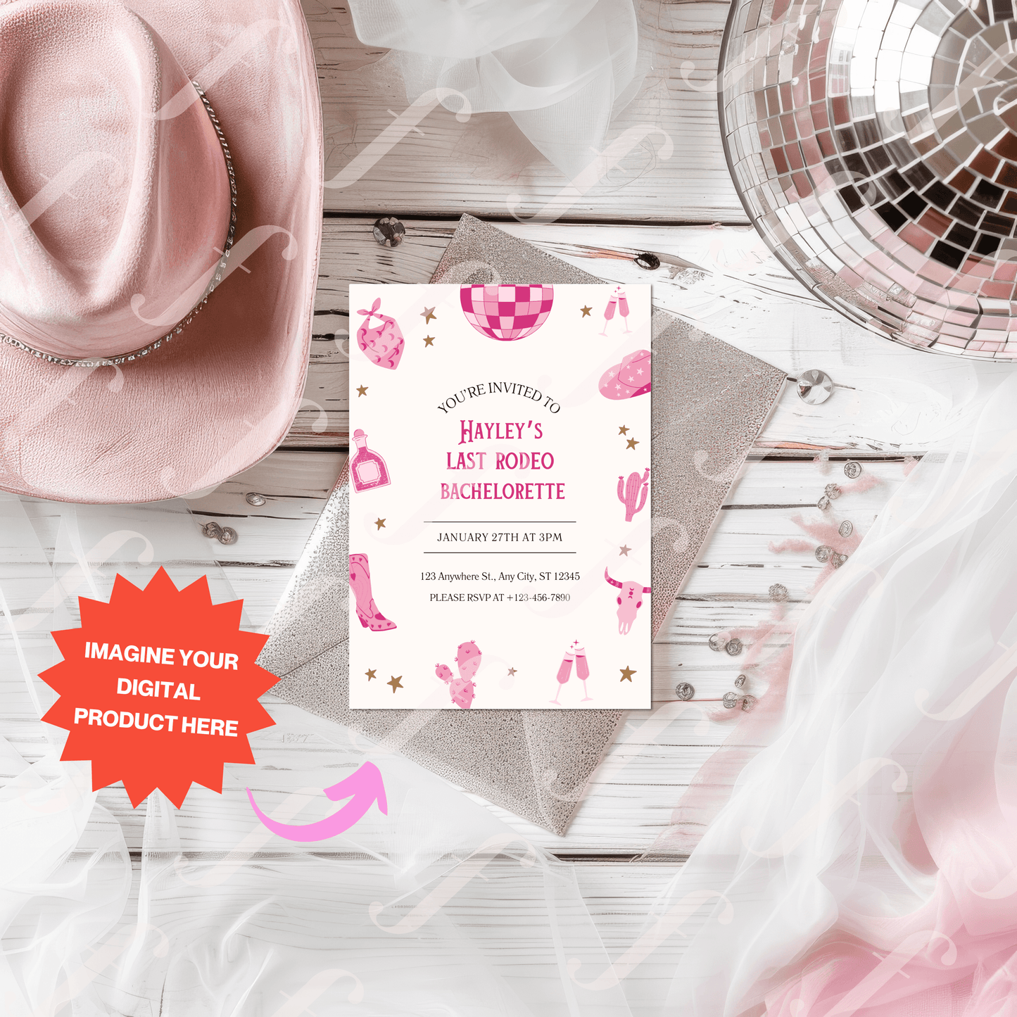 Blush & Pink Sampler Pack - Invitation Design Mockup Collection