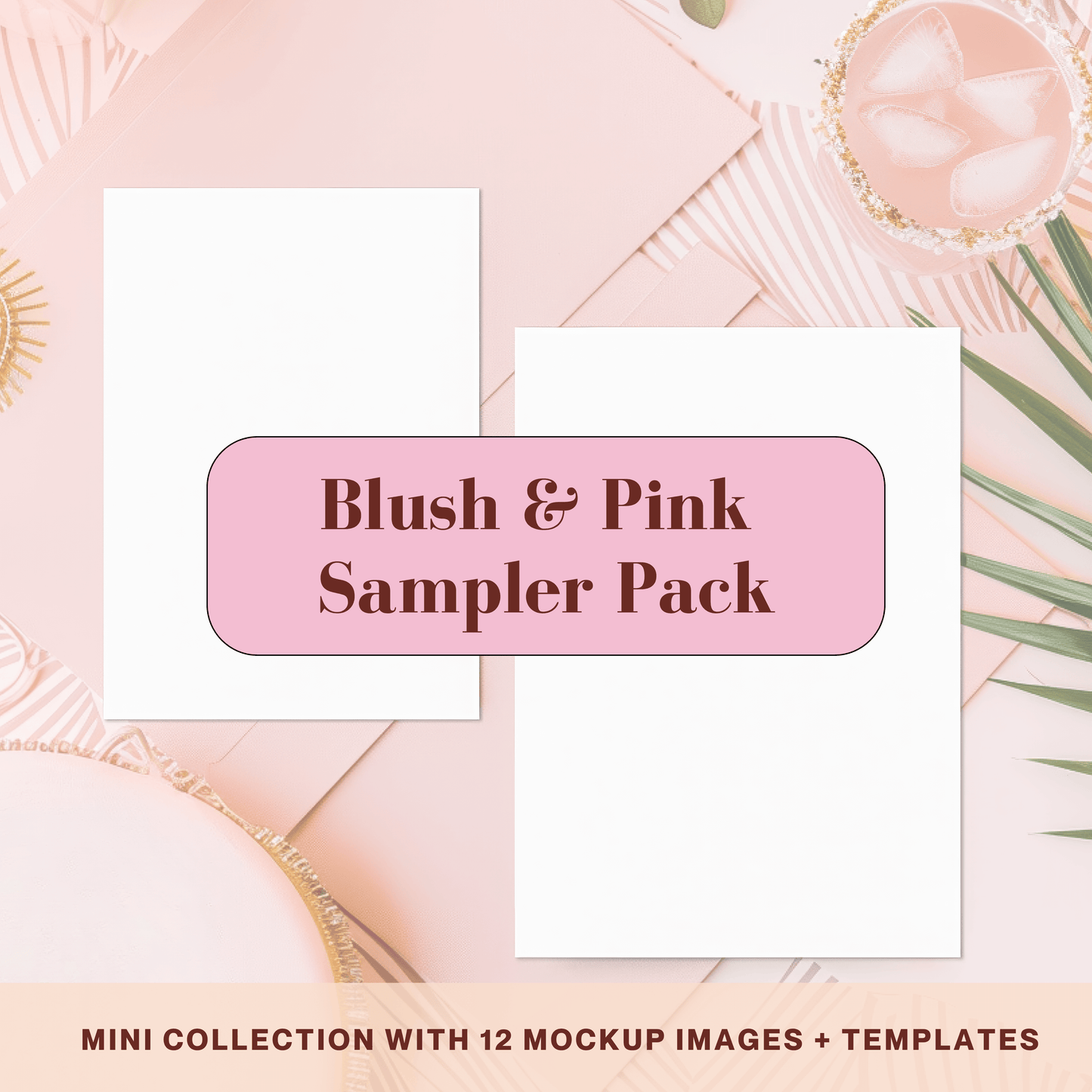 Blush & Pink Sampler Pack - Invitation Design Mockup Collection