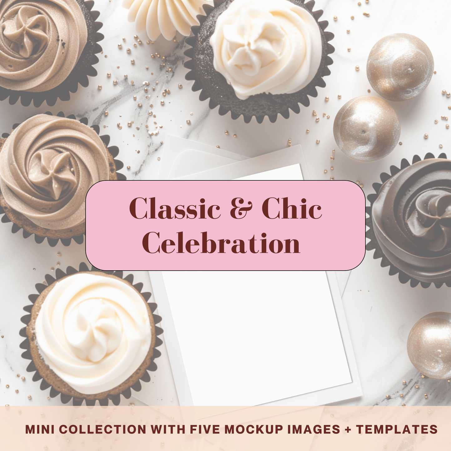 Classic & Chic Celebration - Invitation Design Mockup Collection