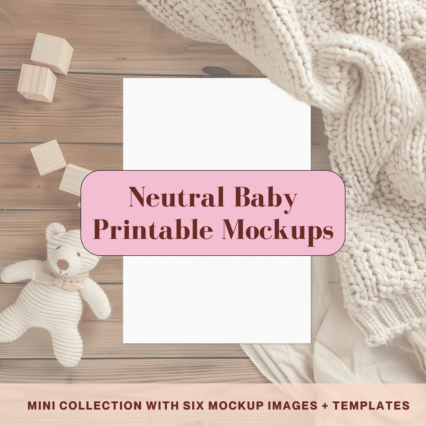 Neutral Baby - Printable Design Mockup Collection