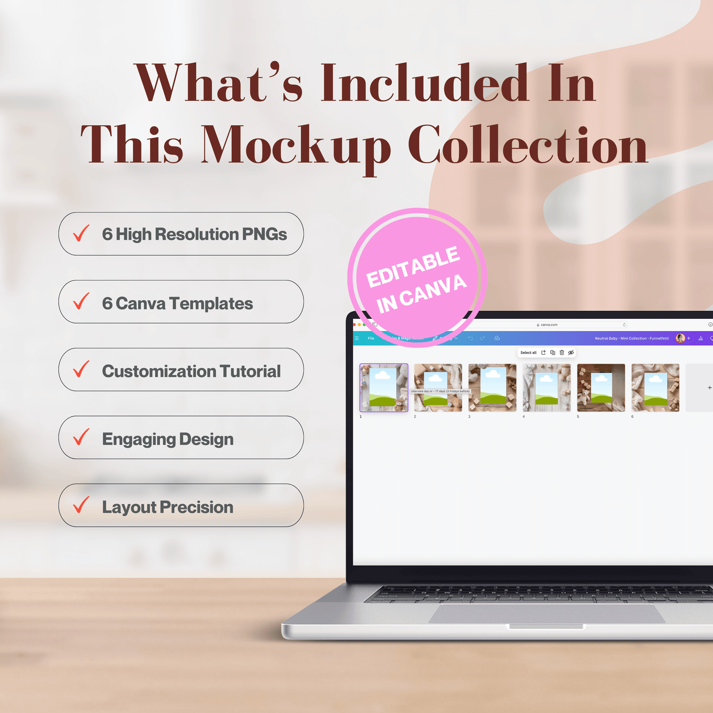 Neutral Baby - Printable Design Mockup Collection