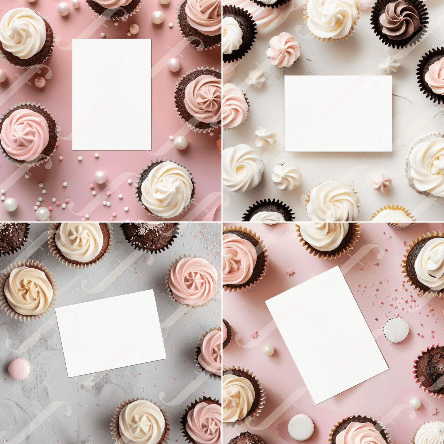 Pastel Pink Party - Invitation Design Mockup Collection