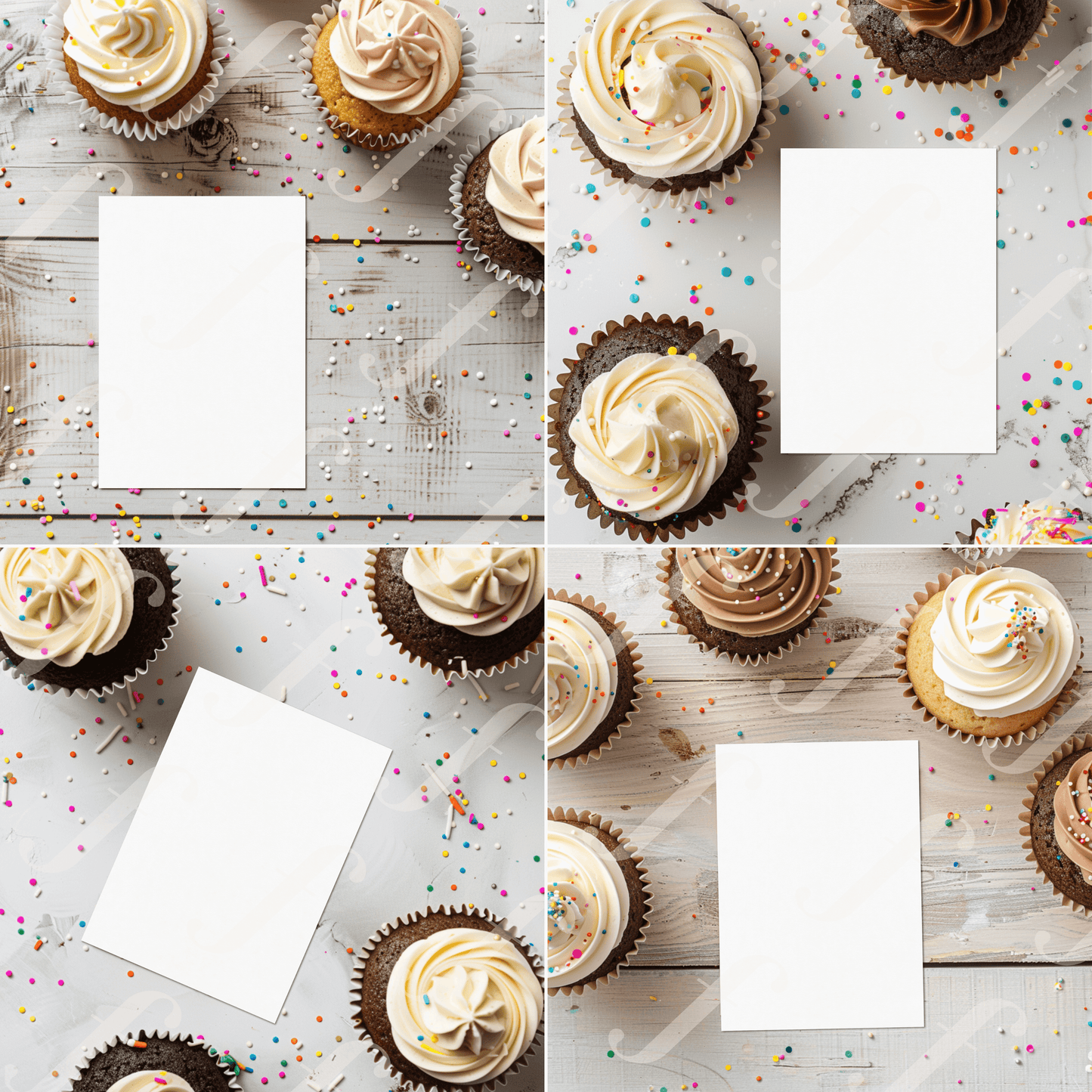 Rainbow Sprinkle Party - Invitation Design Mockup Collection